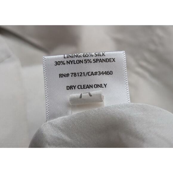 Eileen Fisher Jacket Tan Zip Front Lined Ramie Blend 3/4 Sleeve Women's 1X - Picture 7 of 7